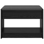 Panca per ingresso con cuscino Rovere Nero 63 x 38 x 45 cm