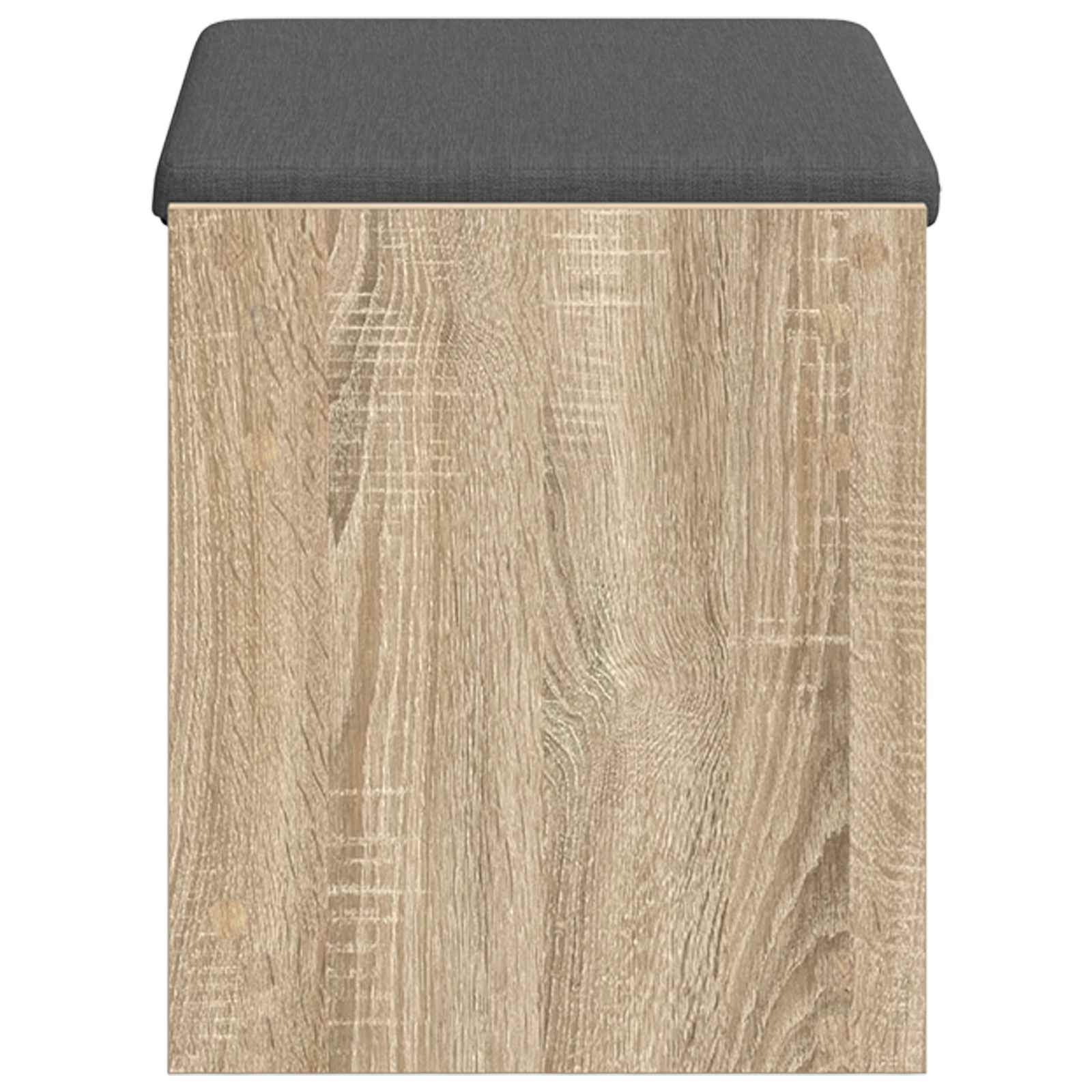 Panca per ingresso con cuscino Rovere Sonoma 63 x 38 x 45 cm