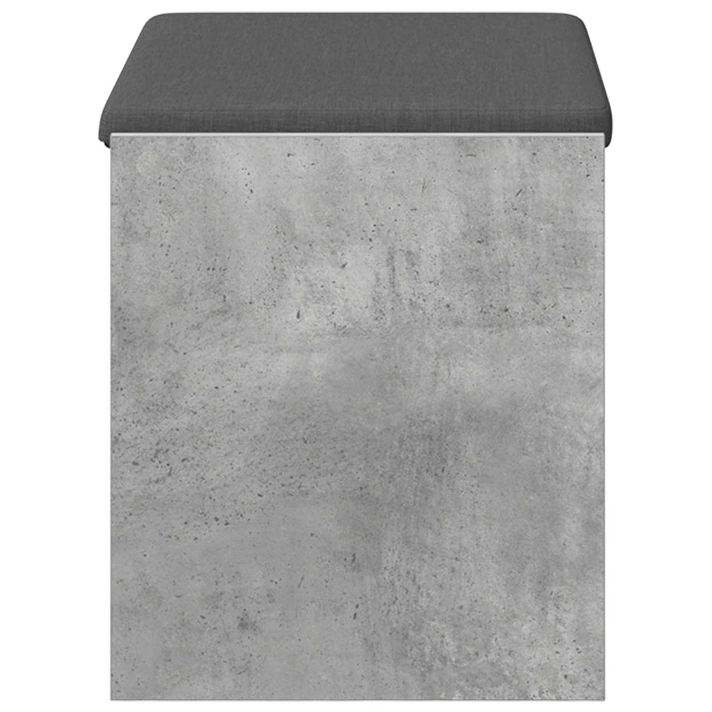 Panca per ingresso con cuscino Grigio Cemento 63 x 38 x 45 cm