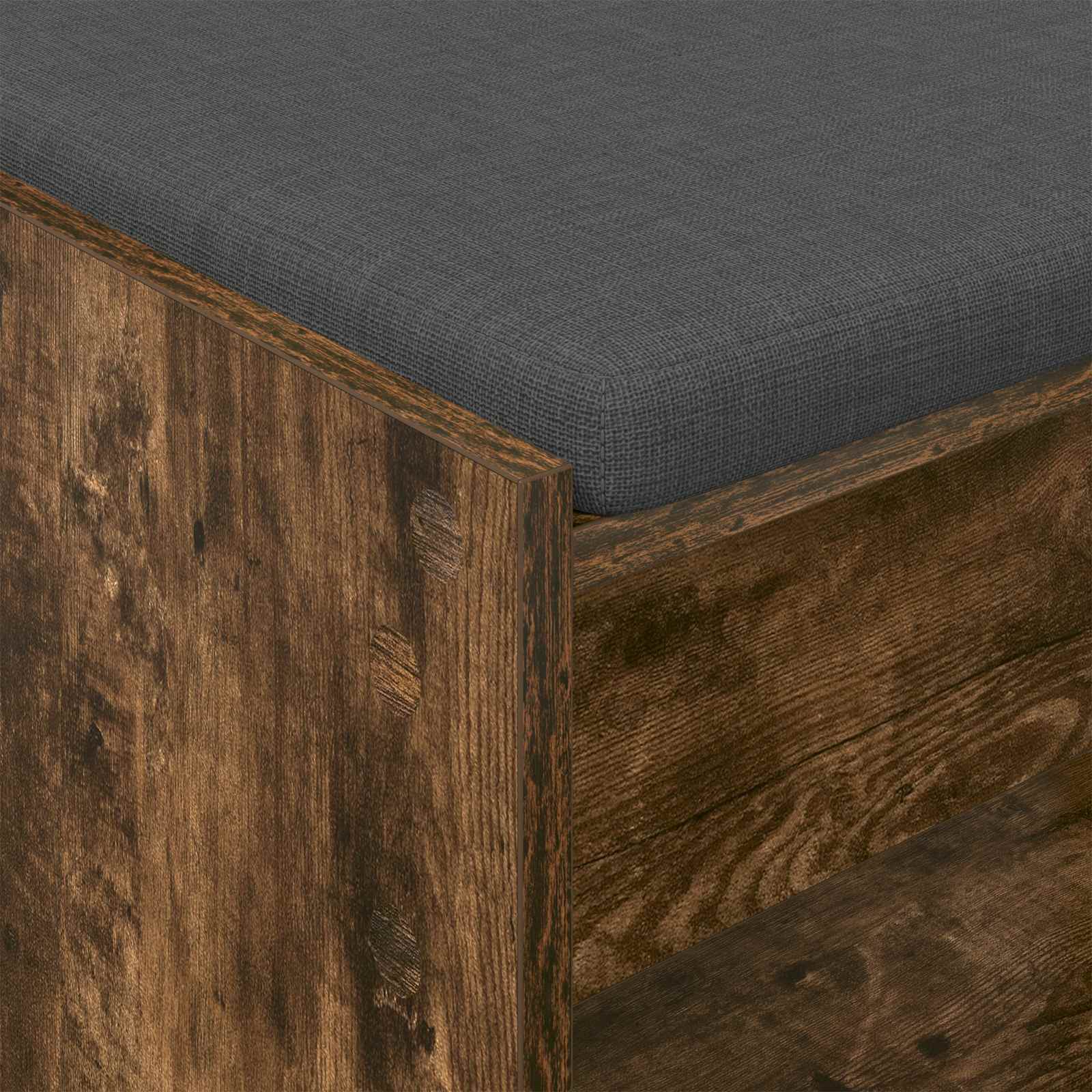 Panca per ingresso Quercia Affumicata 63 x 38 x 45 cm