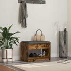 Panca per ingresso Quercia Affumicata 63 x 38 x 45 cm