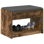 Panca per ingresso Quercia Affumicata 63 x 38 x 45 cm
