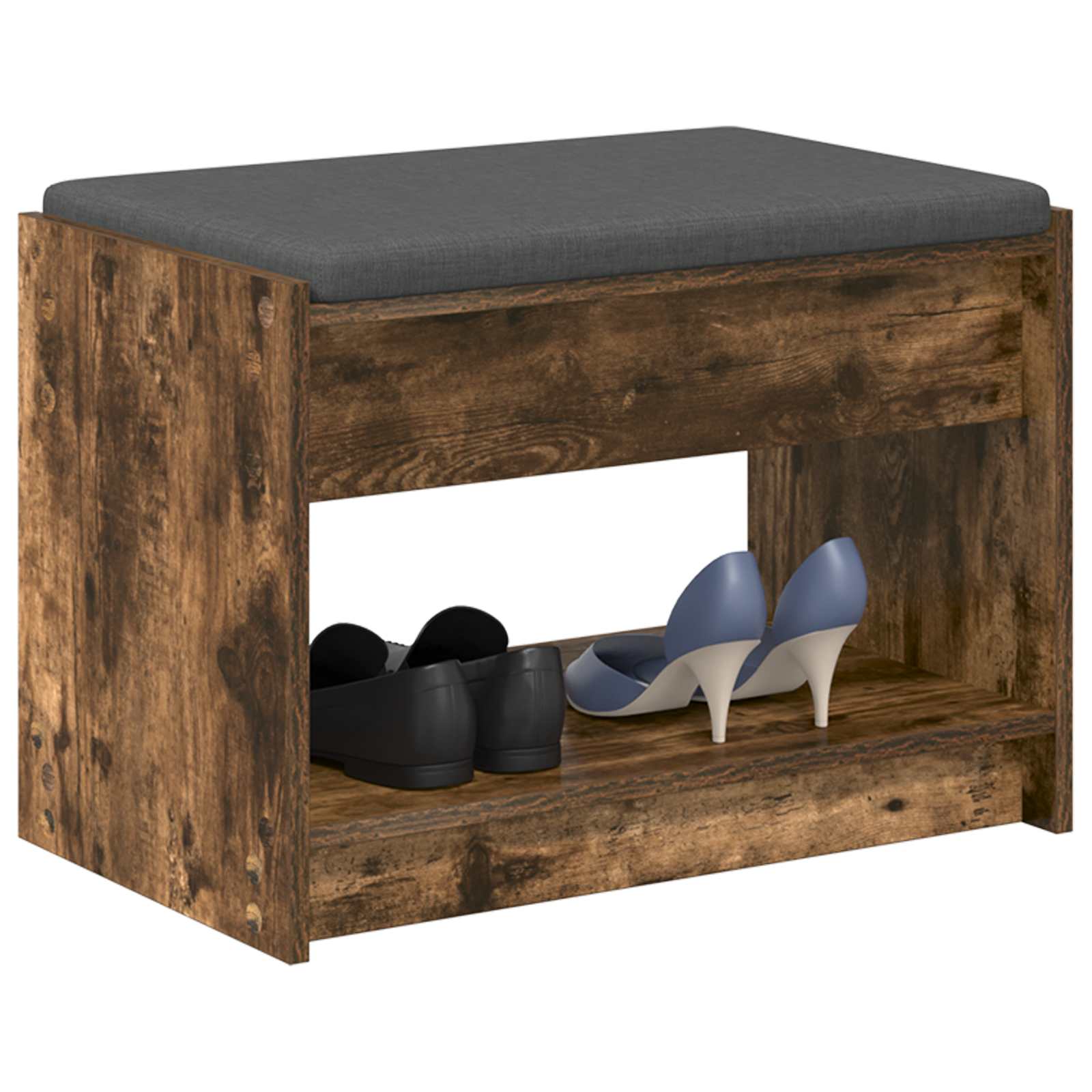 Panca per ingresso Quercia Affumicata 63 x 38 x 45 cm