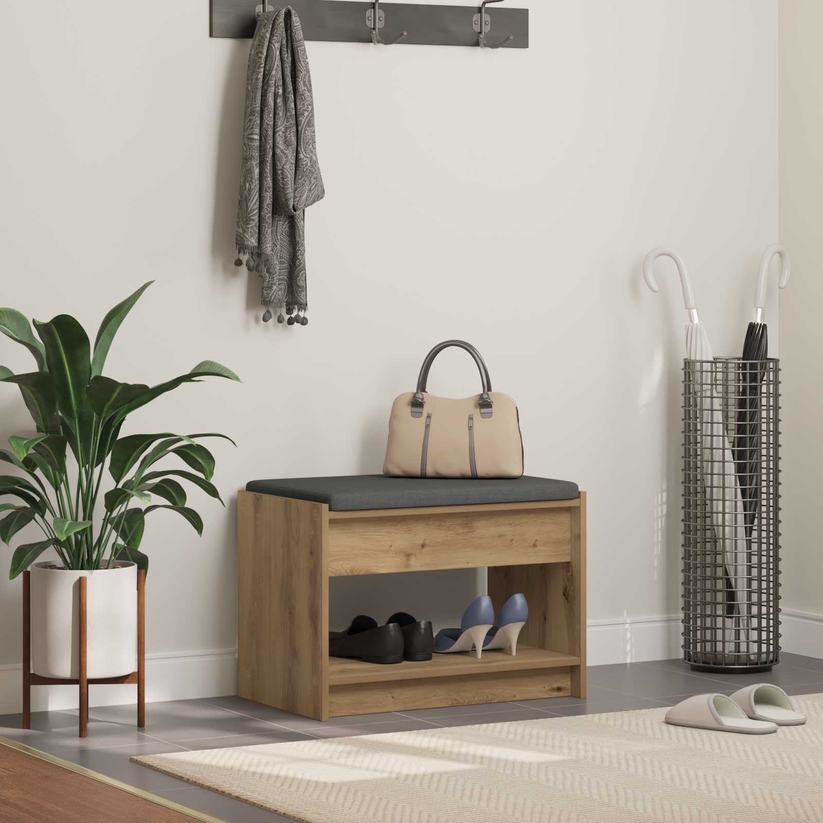 Panca per ingresso Rovere Artigianale 63 x 38 x 45 cm