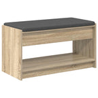 Panca per ingresso con cuscino Rovere Sonoma 83 x 38 x 45 cm