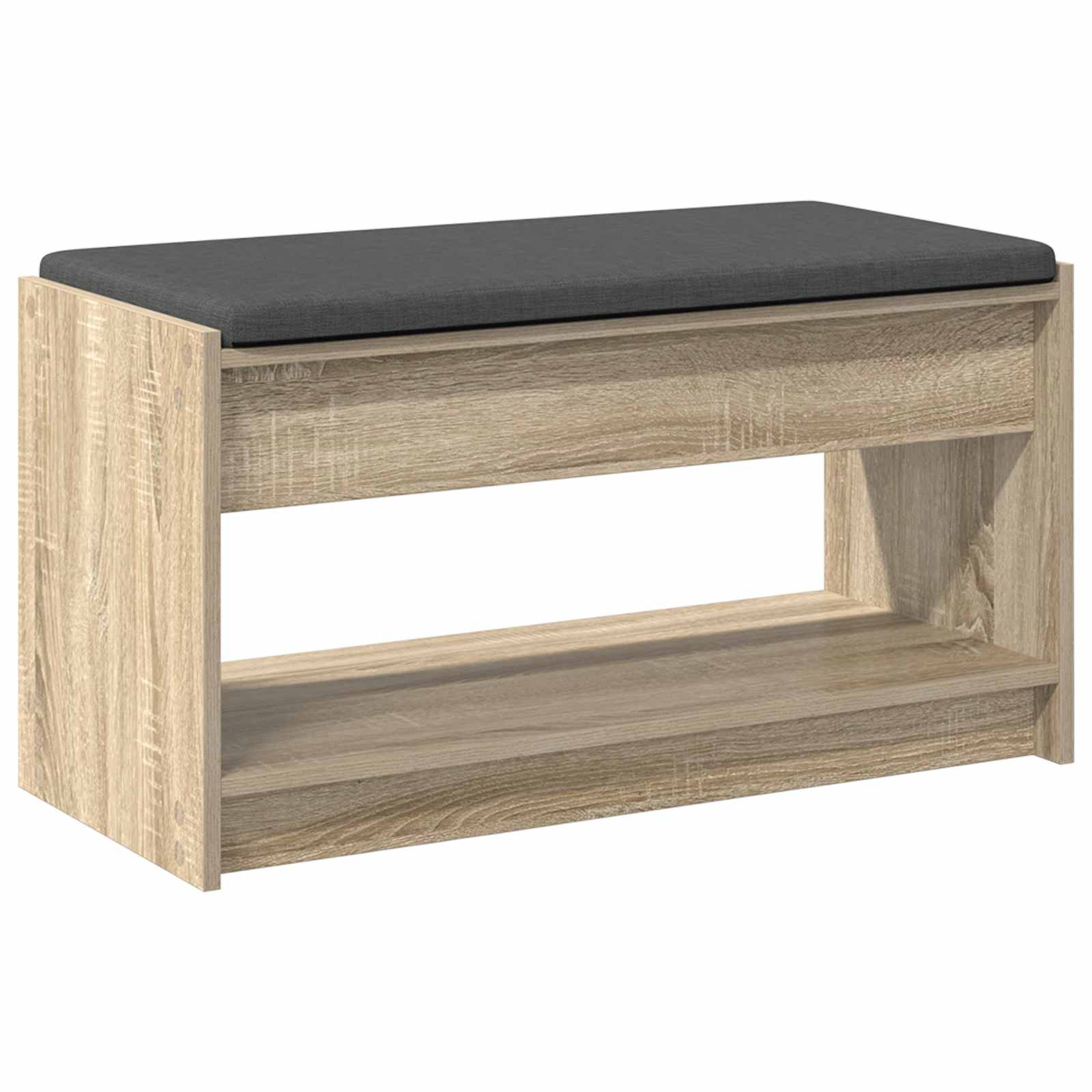 Panca per ingresso con cuscino Rovere Sonoma 83 x 38 x 45 cm