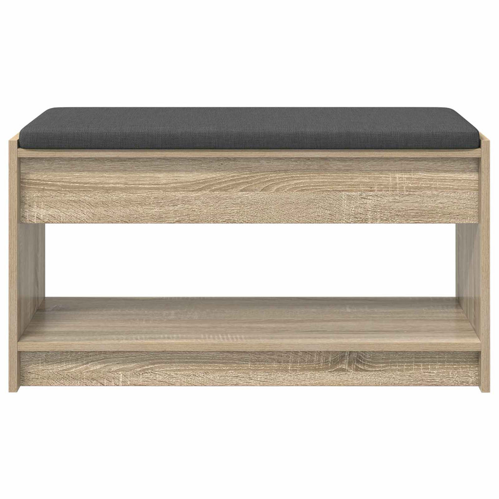 Panca per ingresso con cuscino Rovere Sonoma 83 x 38 x 45 cm