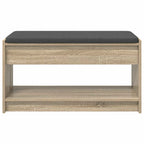 Panca per ingresso con cuscino Rovere Sonoma 83 x 38 x 45 cm