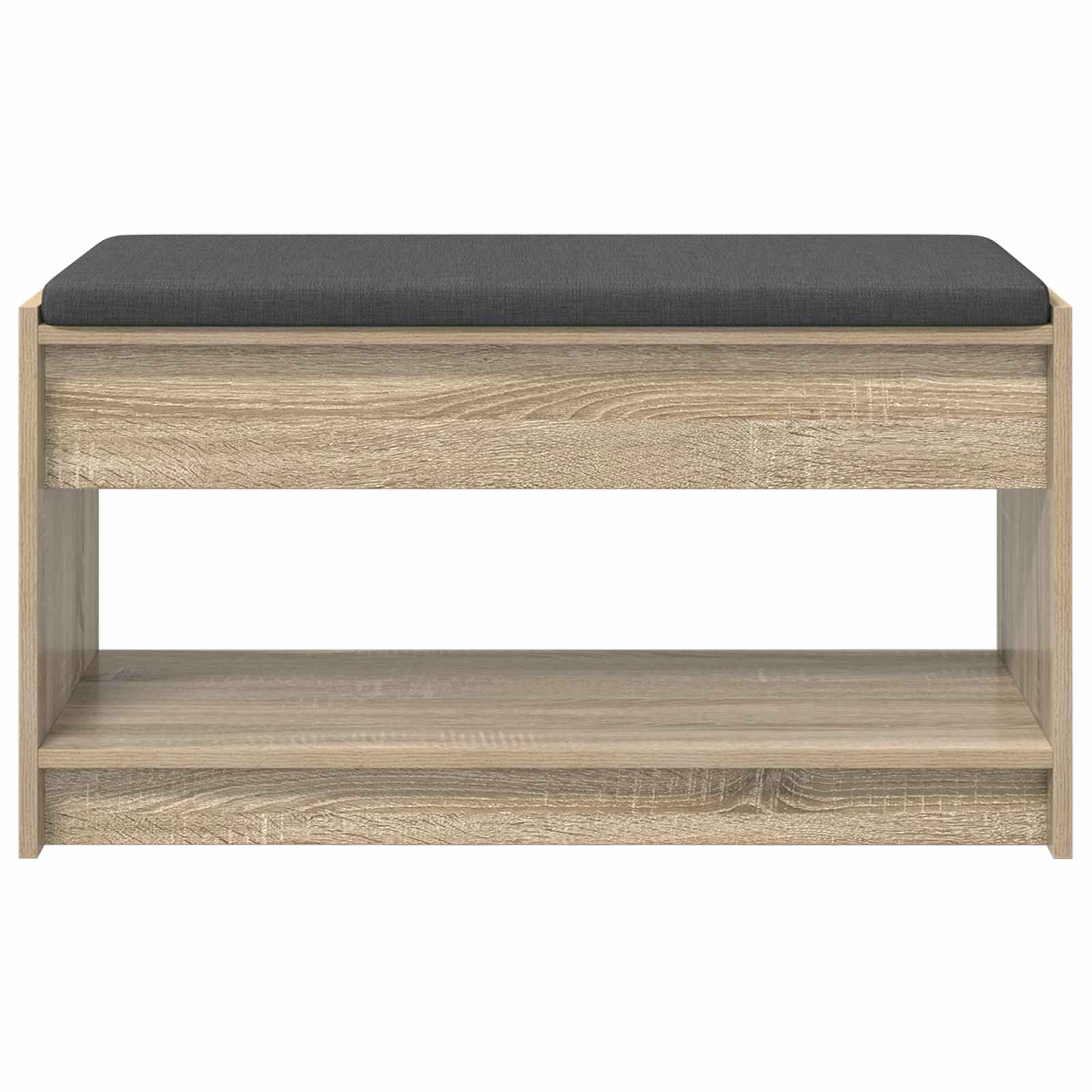 Panca per ingresso con cuscino Rovere Sonoma 83 x 38 x 45 cm