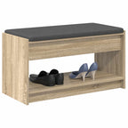 Panca per ingresso con cuscino Rovere Sonoma 83 x 38 x 45 cm
