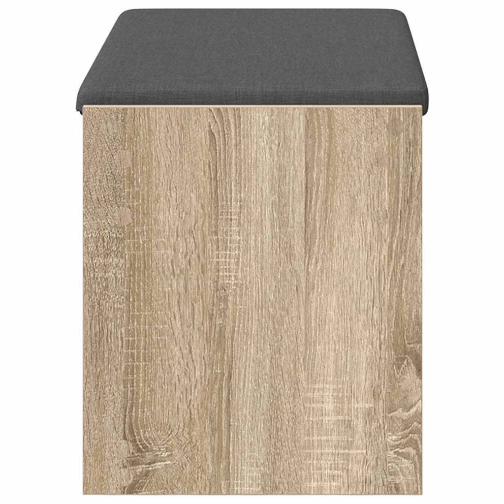 Panca per ingresso con cuscino Rovere Sonoma 83 x 38 x 45 cm
