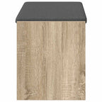 Panca per ingresso con cuscino Rovere Sonoma 83 x 38 x 45 cm