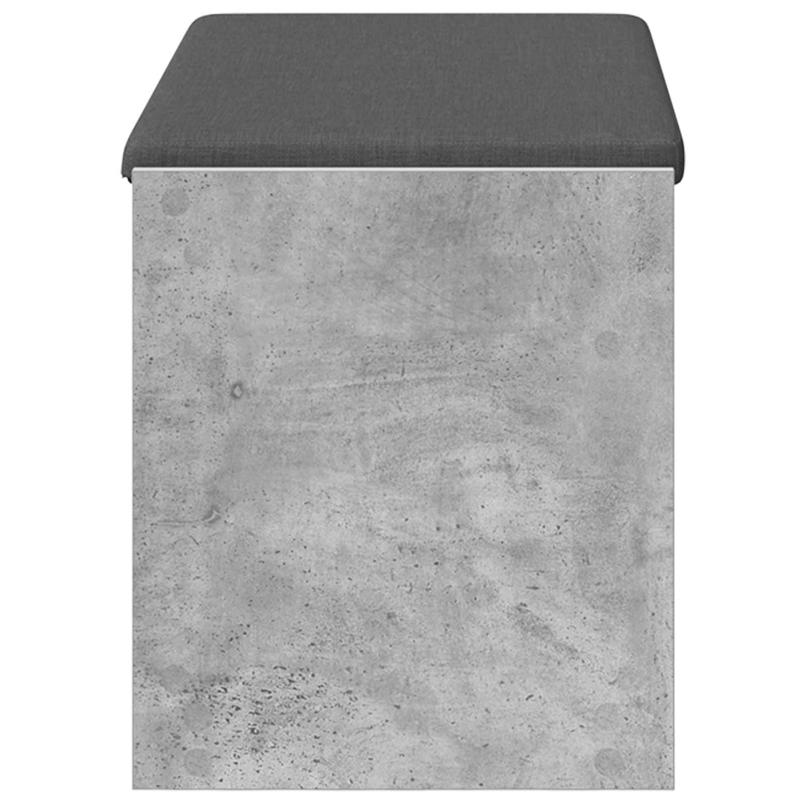 Panca per ingresso con cuscino Grigio Cemento 83 x 38 x 45 cm