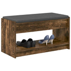 Panca per ingresso Quercia Affumicata 83 x 38 x 45 cm