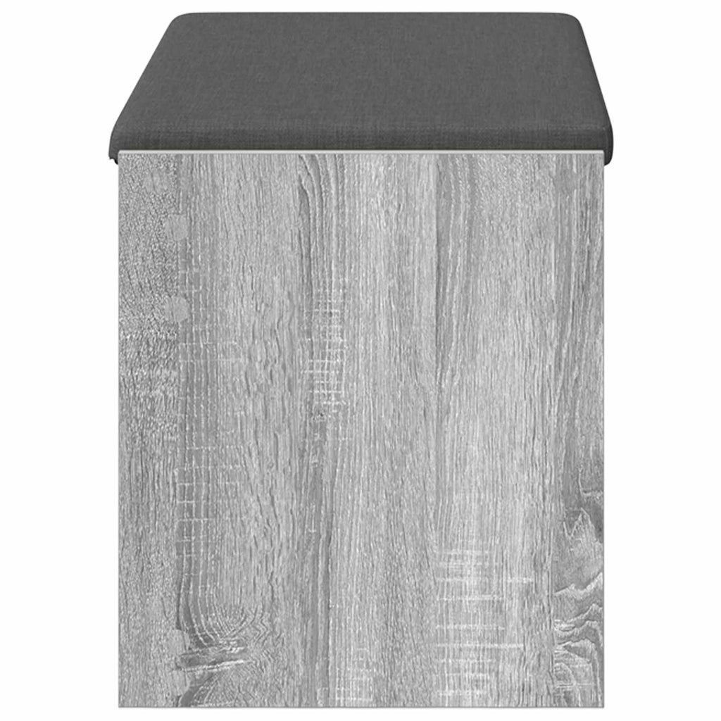 Panca per ingresso con cuscino Sonoma grigia 83 x 38 x 45 cm