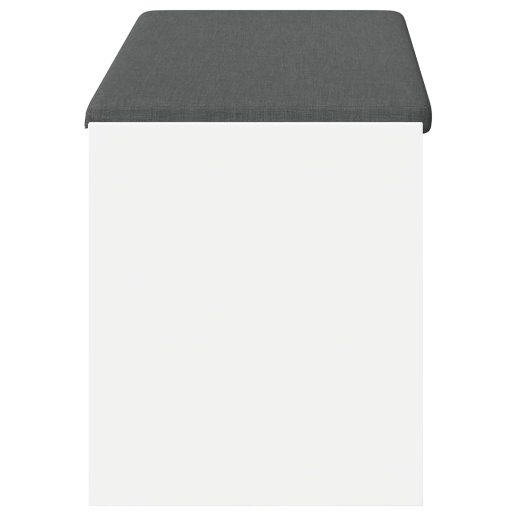 Panca per ingresso con cuscino Bianco 103 x 38 x 45 cm