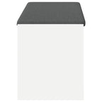 Panca per ingresso con cuscino Bianco 103 x 38 x 45 cm