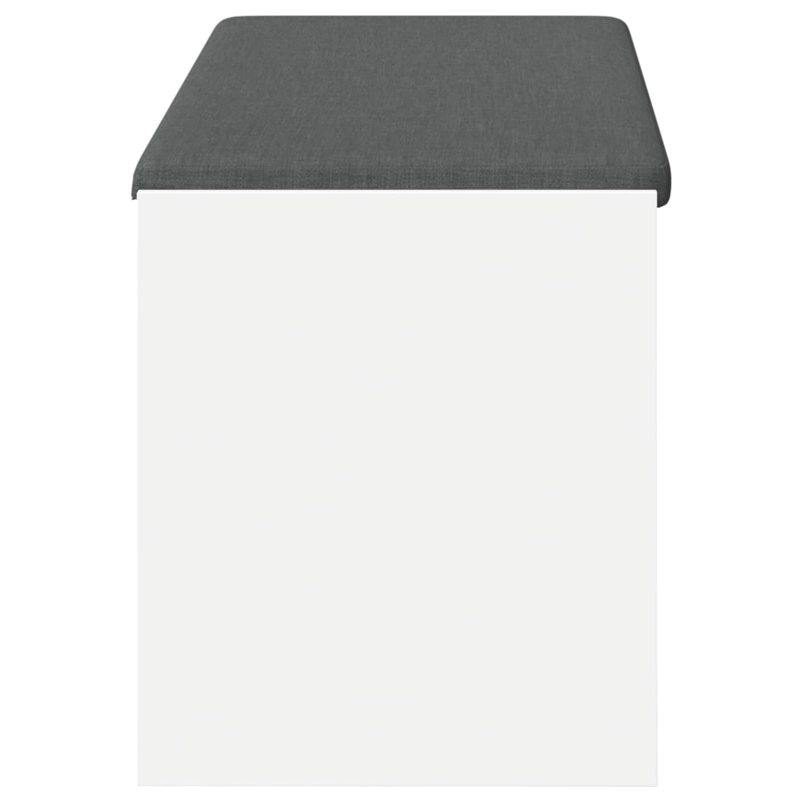 Panca per ingresso con cuscino Bianco 103 x 38 x 45 cm