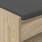 Panca per ingresso con cuscino Rovere Sonoma 103 x 38 x 45 cm