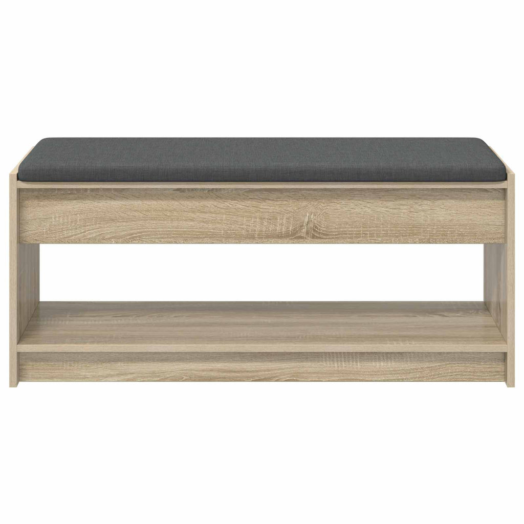 Panca per ingresso con cuscino Rovere Sonoma 103 x 38 x 45 cm