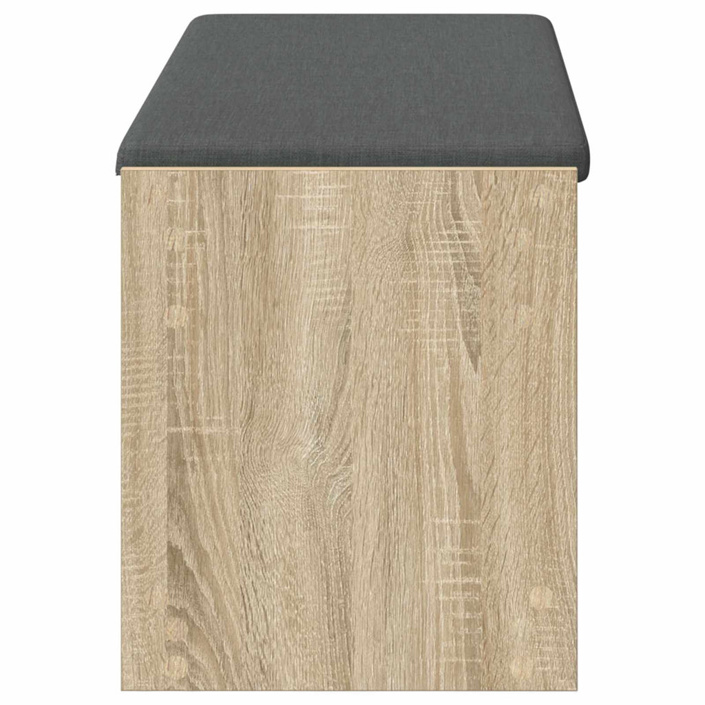 Panca per ingresso con cuscino Rovere Sonoma 103 x 38 x 45 cm