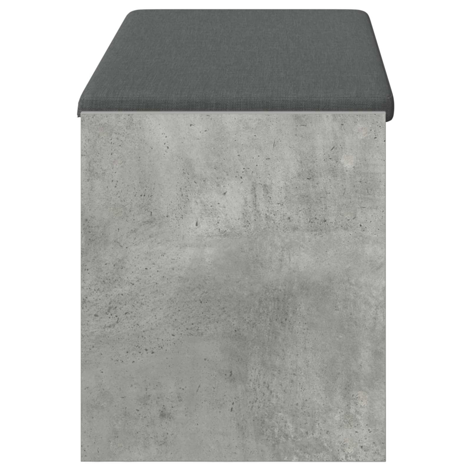 Panca per ingresso con cuscino Grigio Cemento 103 x 38 x 45 cm