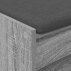 Panca per ingresso con cuscino Sonoma grigia 103 x 38 x 45 cm