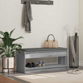 Panca per ingresso con cuscino Sonoma grigia 103 x 38 x 45 cm