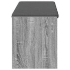 Panca per ingresso con cuscino Sonoma grigia 103 x 38 x 45 cm