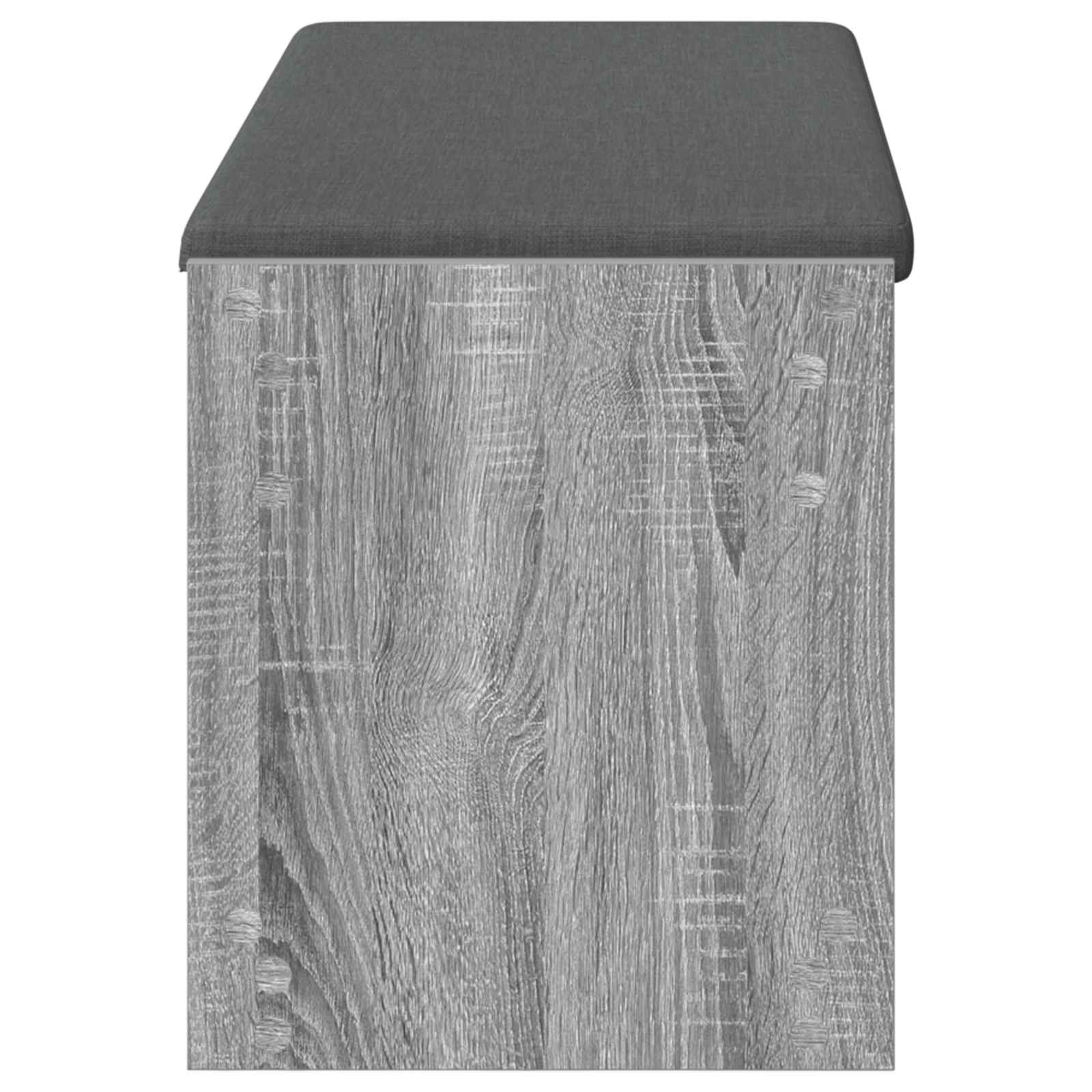 Panca per ingresso con cuscino Sonoma grigia 103 x 38 x 45 cm