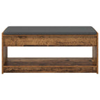 Panca per ingresso con cuscino Legno vecchio 103 x 38 x 45 cm