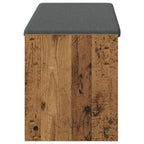 Panca per ingresso con cuscino Legno vecchio 103 x 38 x 45 cm