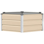 Fioriera Avorio 129 x 129 x 45 cm Acciaio