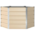 Fioriera Avorio 129 x 129 x 75 cm Acciaio