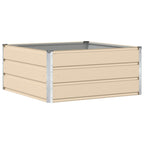 Fioriera Avorio 100 x 100 x 45 cm Acciaio