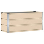 Fioriera Avorio 100 x 40 x 45 cm Acciaio