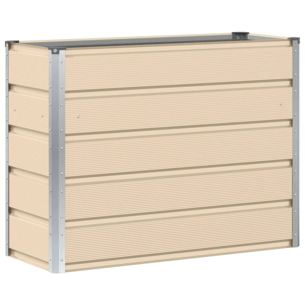 Fioriera Avorio 100 x 40 x 75 cm Acciaio
