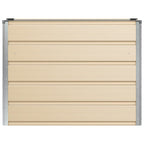 Fioriera Avorio 100 x 40 x 75 cm Acciaio