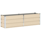 Fioriera Avorio 160 x 40 x 45 cm Acciaio