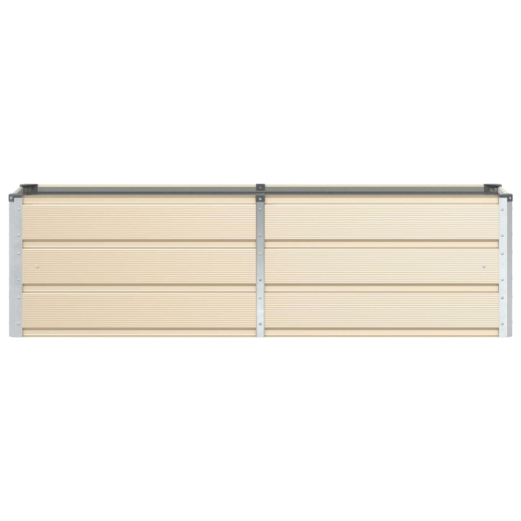 Fioriera Avorio 160 x 40 x 45 cm Acciaio