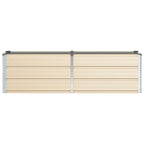 Fioriera Avorio 160 x 40 x 45 cm Acciaio