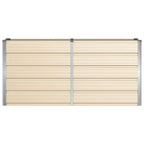 Fioriera Avorio 160 x 40 x 75 cm Acciaio
