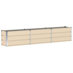 Fioriera Avorio 240 x 40 x 45 cm Acciaio