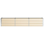 Fioriera Avorio 240 x 40 x 45 cm Acciaio