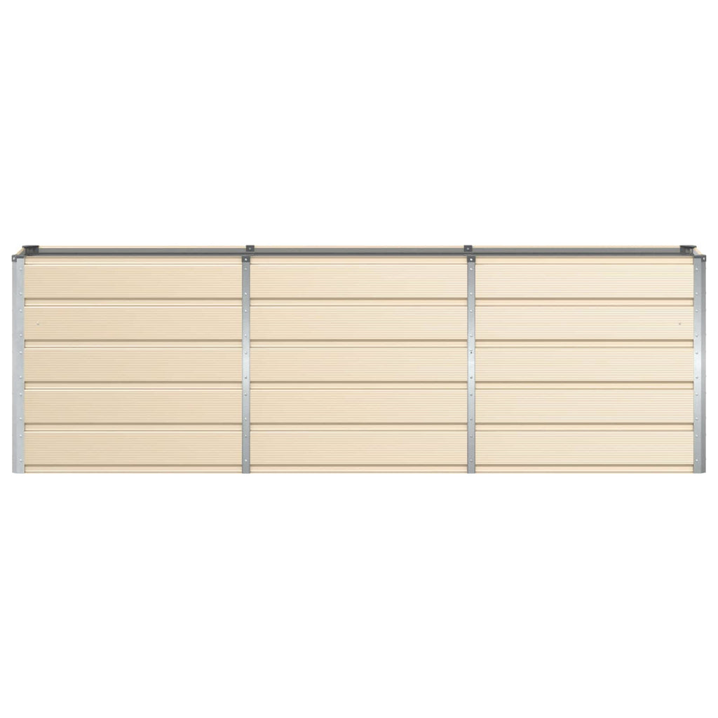 Fioriera Avorio 240 x 40 x 75 cm Acciaio