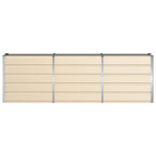 Fioriera Avorio 240 x 40 x 75 cm Acciaio