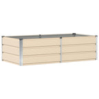 Fioriera Avorio 160 x 80 x 45 cm Acciaio