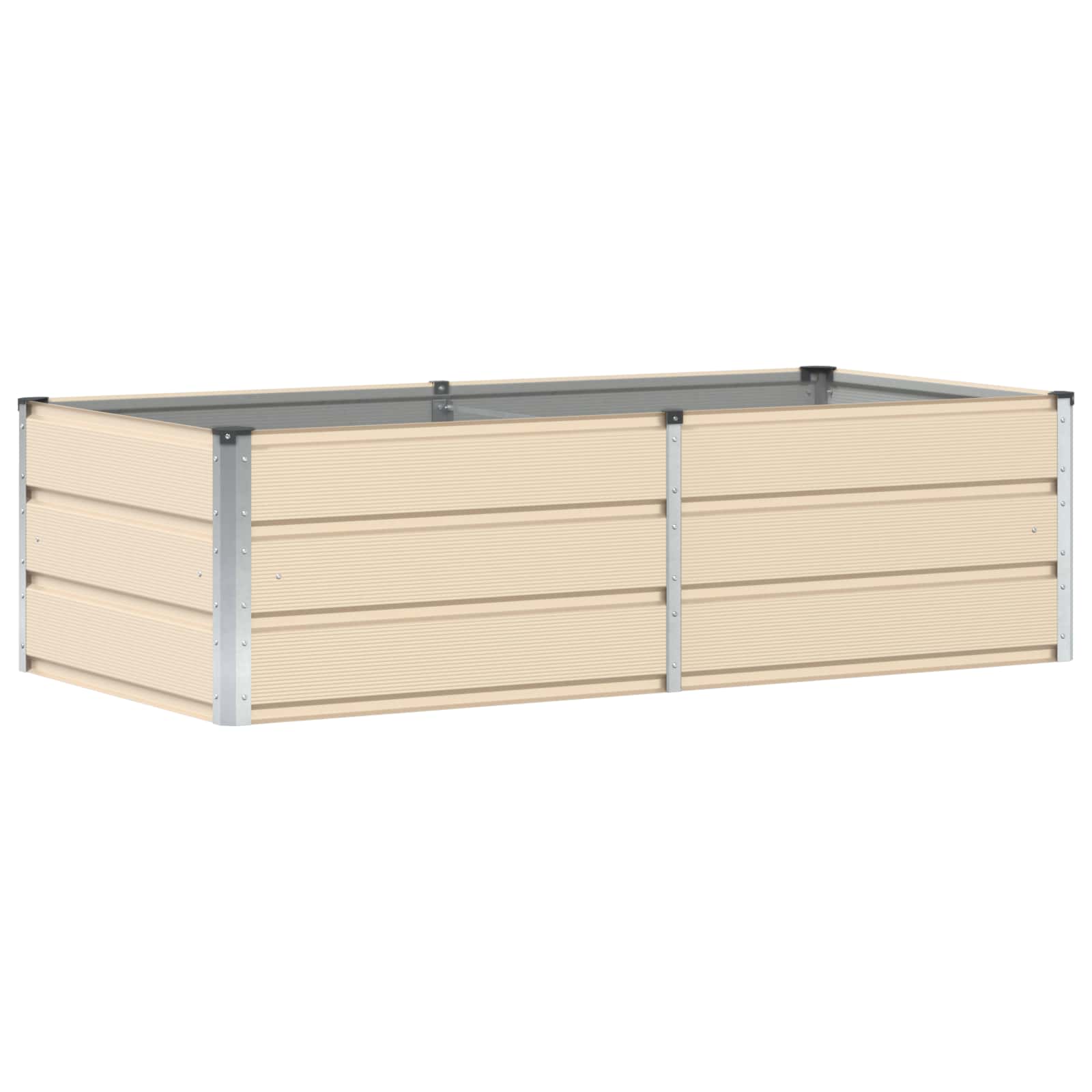 Fioriera Avorio 160 x 80 x 45 cm Acciaio
