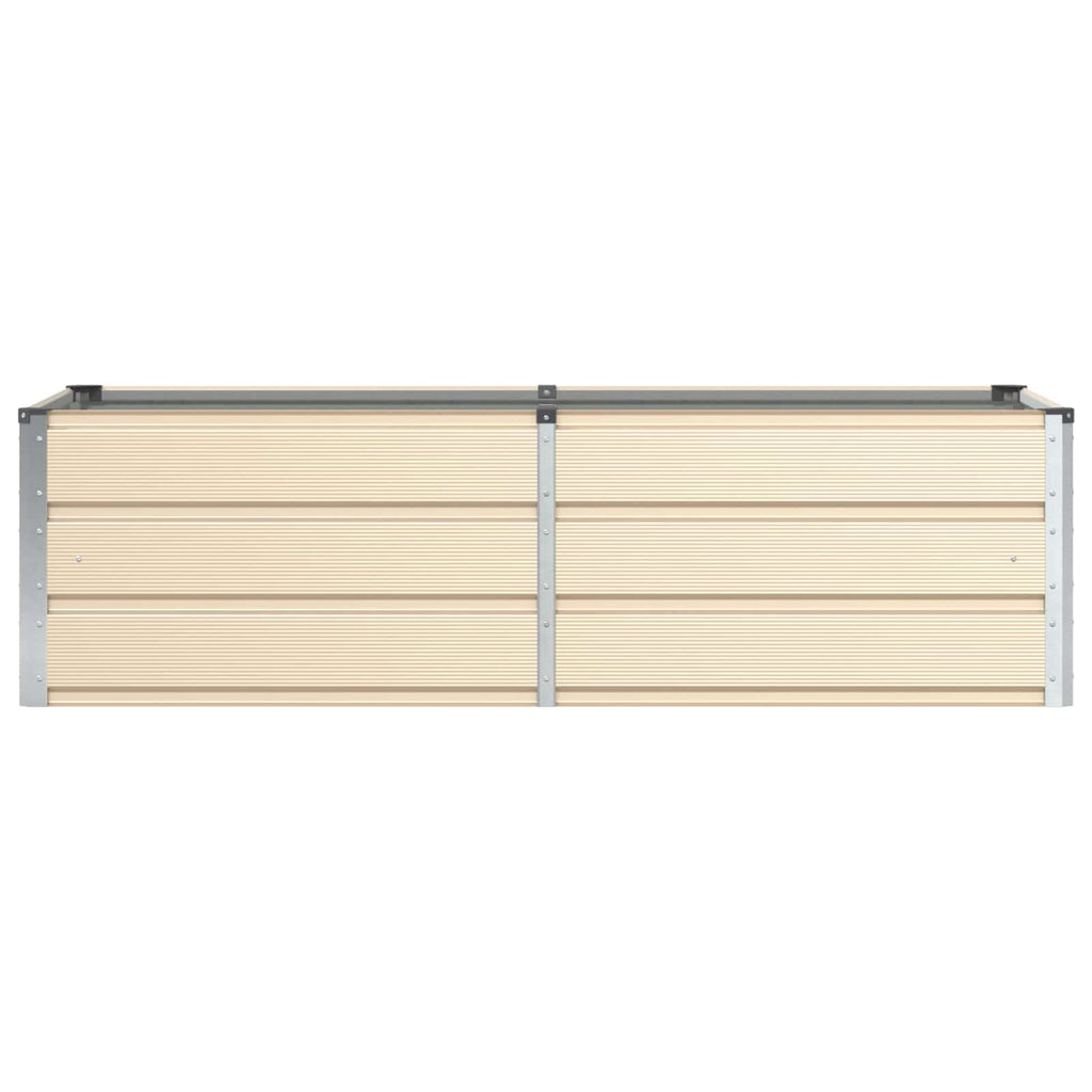 Fioriera Avorio 160 x 80 x 45 cm Acciaio