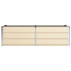 Fioriera Avorio 160 x 80 x 45 cm Acciaio
